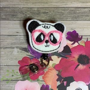 Felt Badge Reel Panda